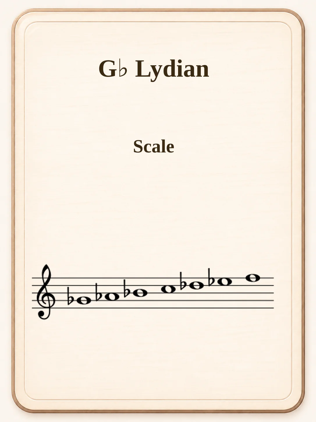 G♭ Lydian