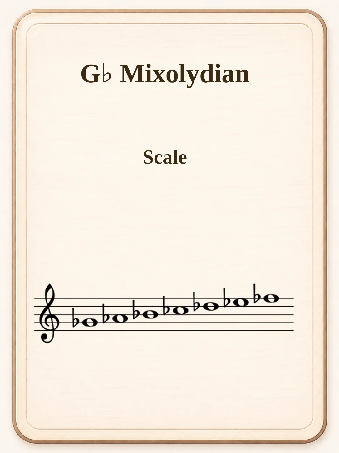 G♭ Mixolydian