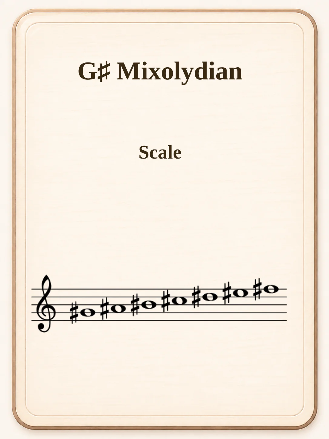 G♯ Mixolydian