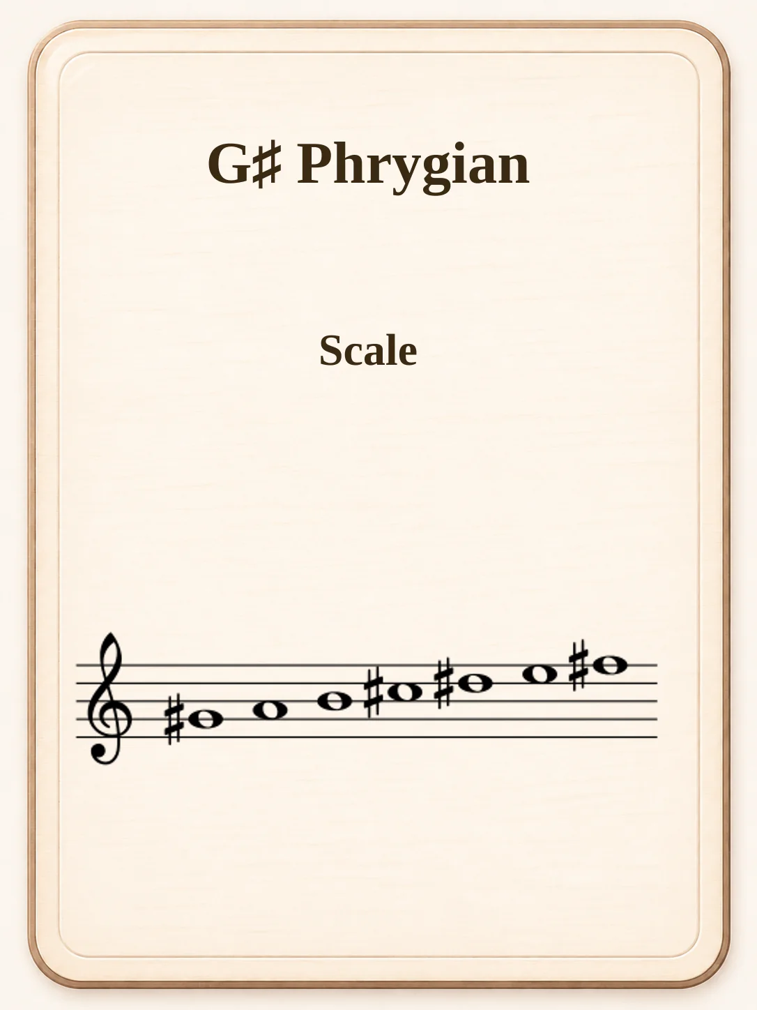 G♯ Phrygian